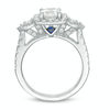 Thumbnail Image 3 of Vera Wang Love Collection 1-3/4 CT. T.W. Diamond Frame Three Stone Engagement Ring in 14K White Gold