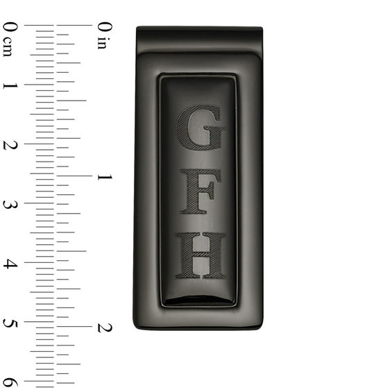 Men's Framed Money Clip in Brass with Gunmetal Grey Electroplate (3