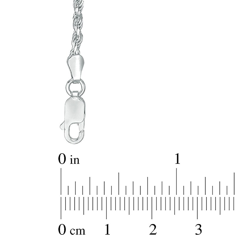 Main Image 3 of 050 Gauge Rope Chain Necklace in Sterling Silver - 30"