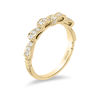 Thumbnail Image 1 of Enchanted Disney Snow White 1/4 CT. T.W. Diamond Bow Wedding Band in 14K Gold