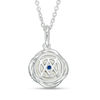 Thumbnail Image 2 of Vera Wang Love Collection 8.0-8.5mm Freshwater Cultured Pearl 1/8 CT.T.W. Diamond Pendant in Sterling Silver - 19"