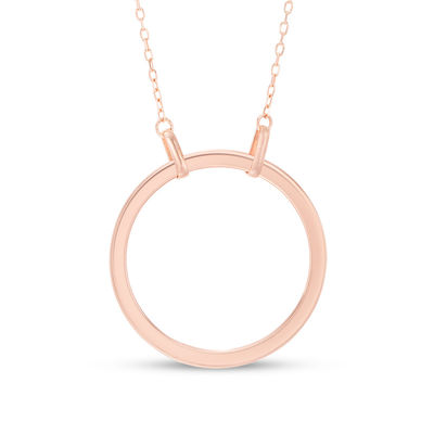 Pandora Logo Pavé Circle Collier Necklace | Rose gold plated | Pandora US