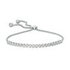 Thumbnail Image 1 of 1/4 CT. T.W. Composite Diamond Bolo Bracelet in Sterling Silver - 9.5"