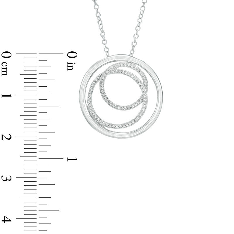 Zales circle diamond necklace discount