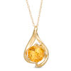 Thumbnail Image 0 of 8.0mm Citrine Teardrop Pendant in 10K Gold