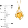 Thumbnail Image 1 of 8.0mm Citrine Teardrop Pendant in 10K Gold