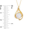 Thumbnail Image 1 of 8.0mm Lab-Created Opal Teardrop Pendant in 10K Gold