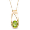 Thumbnail Image 0 of Oval Peridot Pendant in 10K Gold