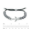 Thumbnail Image 2 of Men's 8.0mm Hematite Bead with Anchor Bolo Bracelet in Sterling Silver - 10"
