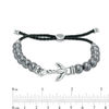 Thumbnail Image 3 of Men's 8.0mm Hematite Bead with Anchor Bolo Bracelet in Sterling Silver - 10"