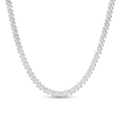 14K White Gold 22.86 Carat Diamond Tennis Necklace – Robinson's Jewelers