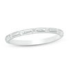 Thumbnail Image 1 of 1/8 CT. T.W. Diamond Seven Stone Stackable Band in 10K White Gold