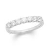 Thumbnail Image 0 of 3/4 CT. T.W. Certified Diamond Seven Stone Wedding Band in 14K White Gold (I/I1)
