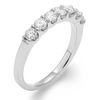Thumbnail Image 1 of 3/4 CT. T.W. Certified Diamond Seven Stone Wedding Band in 14K White Gold (I/I1)
