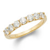 Thumbnail Image 0 of 1 CT. T.W. Certified Diamond Seven Stone Wedding Band in 14K Gold (I/I1)