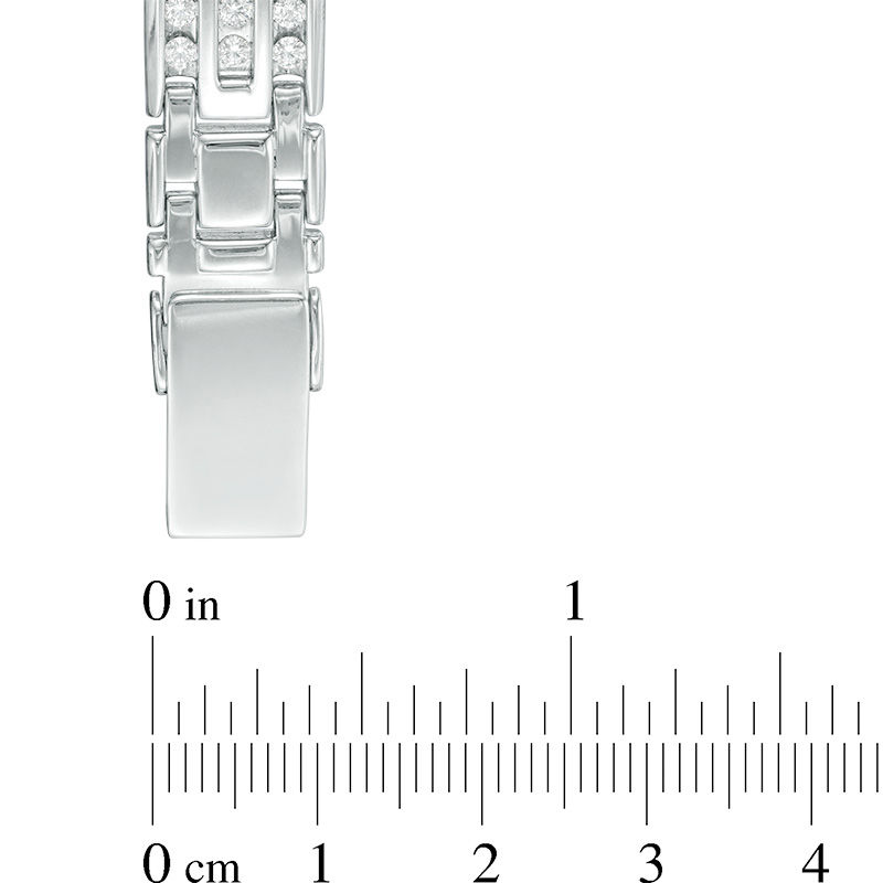 Main Image 2 of 4 CT. T.W. Diamond Link Bracelet in 10K White Gold - 8.5"