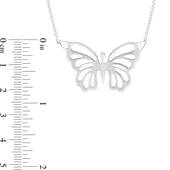 Butterfly Necklace in Sterling Silver
