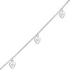 Thumbnail Image 1 of Heart Charm Bracelet in Sterling Silver - 7.25"