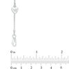 Thumbnail Image 3 of Heart Charm Bracelet in Sterling Silver - 7.25"
