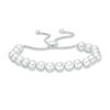 Thumbnail Image 1 of Beaded Bolo Bracelet in Sterling Silver - 9.0"