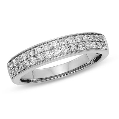 2 row wedding band