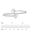 Thumbnail Image 3 of The Kindred Heart from Vera Wang Love Collection Mini Bangle in Sterling Silver - 7.5"