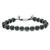 Thumbnail Image 1 of Men's 10.0mm Onyx Bead Bolo Bracelet in Sterling Silver - 10"