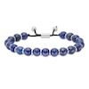 Thumbnail Image 0 of Men's 10.0mm Sodalite Bead Bolo Bracelet in Sterling Silver - 10"