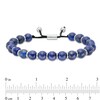 Thumbnail Image 1 of Men's 10.0mm Sodalite Bead Bolo Bracelet in Sterling Silver - 10"