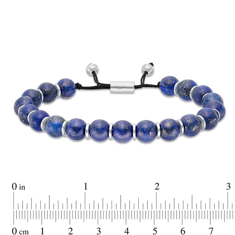 Main Image 2 of 10.0mm Sodalite Bead Bolo Bracelet in Sterling Silver - 10"
