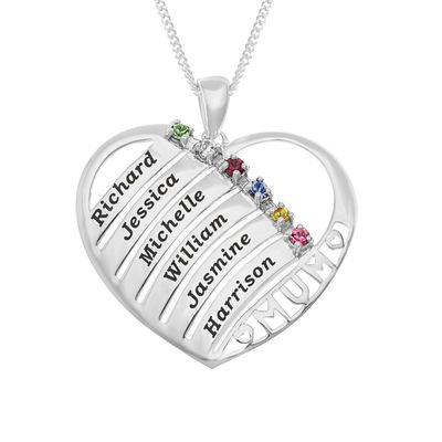 mum heart necklace