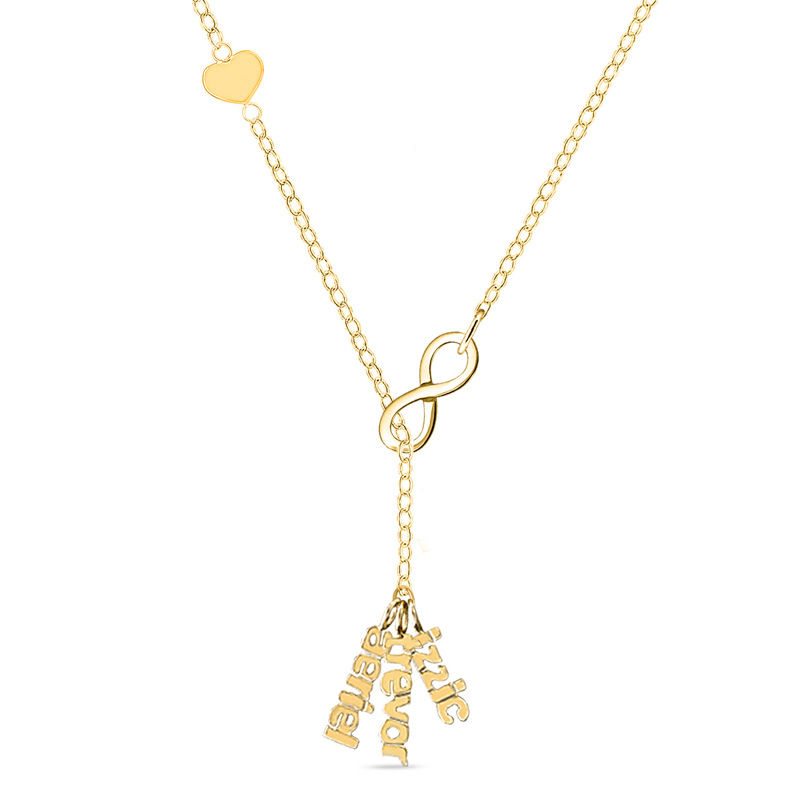 Zales Lock and Key Lariat Necklace in 10K Gold