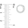 Thumbnail Image 2 of 1/6 CT. T.W. Diamond Swirl Circle Stud Earrings in Sterling Silver