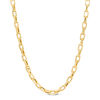Thumbnail Image 1 of Made in Italy Men's Square Link Chain Necklace in 14K Gold - 22&quot;
