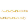 Thumbnail Image 2 of Made in Italy Men's Square Link Chain Necklace in 14K Gold - 22&quot;