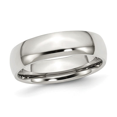 Bridal Wedding Bands Decorative Bands Stainless Steel Polished CZ Ring Size 10.5 Bridal Wedding Bands Decorative Bands Stainless Steel Polished CZ Ring Size 10.5