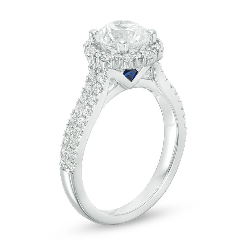 Main Image 2 of Vera Wang Love Collection 2 CT. T.W. Diamond Frame Engagement Ring in 14K White Gold