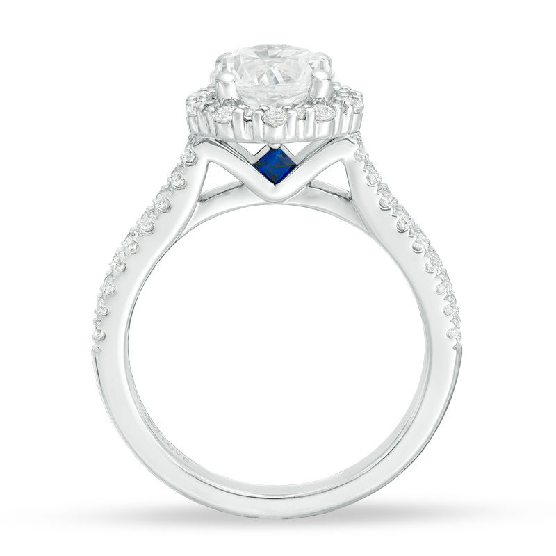 Main Image 3 of Vera Wang Love Collection 2 CT. T.W. Diamond Frame Engagement Ring in 14K White Gold