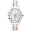 Thumbnail Image 1 of Ladies' Bulova Marine Star Diamond Accent Two-Tone Ceramic Watch with Mother-of-Pearl Dial (Model: 98R241)