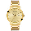 Thumbnail Image 1 of Men's Bulova Modern Diamond Accent Gold-Tone Watch with Champagne Dial (Model: 97D115)