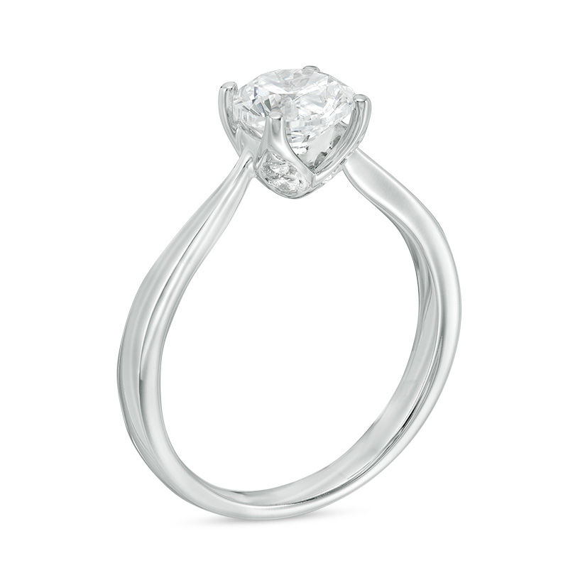 Love's Destiny by Zales 1 CT. T.W. Certified Diamond Solitaire Engagement Ring in 14K White Gold (I/I1)