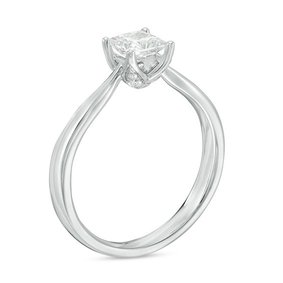 Love's Destiny by Zales 1/2 CT. T.w. Certified Princess-Cut Diamond Engagement Ring in 14K White Gold (I/I1)