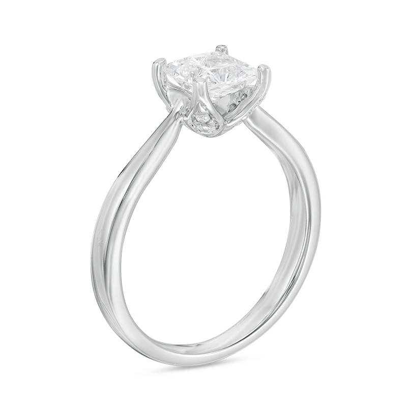Love's Destiny by Zales 1 CT. T.W. Certified Princess-Cut Diamond Engagement Ring in 14K White Gold (I/I1)