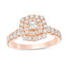 Love's Destiny by Zales 1-1/4 CT. T.W. Certified Princess-Cut Diamond Frame Engagement Ring in 14K Two-Tone Gold (I/I1)