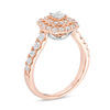 Thumbnail Image 2 of Love's Destiny by Zales 1-1/4 CT. T.W. Certified Princess-Cut Diamond Frame Engagement Ring in 14K Two-Tone Gold (I/I1)