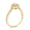 Thumbnail Image 2 of Love's Destiny by Zales 3/4 CT. T.W. Certified Diamond Hexagon Frame Engagement Ring in 14K Gold (I/I1)