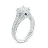 Thumbnail Image 2 of Vera Wang Love Collection 1-1/2 CT. T.W. Princess-Cut Diamond Frame Engagement Ring in 14K White Gold