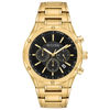 Thumbnail Image 0 of Men's Bulova Gold-Tone Chronograph Watch with Black Dial (Model: 97B161)