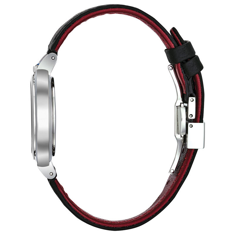 Main Image 2 of Ladies’ Bulova Rubaiyat Diamond Accent Strap Watch with Black Dial (Model: 96R217)
