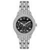 Thumbnail Image 1 of Ladies' Bulova Crystal Accent Watch with Black Dial (Model: 96N110)
